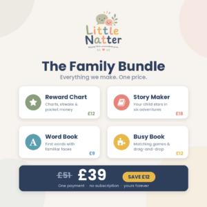 The Little Natter Family Bundle — all four products for £39, saving £12